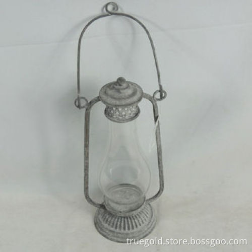 Vintage french metal tealight lanternNew